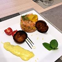 recette Tartare saumon à la mangue en déclinaison