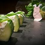 recette Concombre farci à la truite fumée