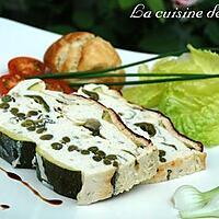 recette Terrine au poulet et aux petits légumes verts