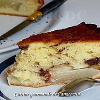 recette Gâteau fondant aux poires Comice et chocolat noir