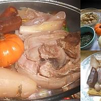 recette TETE DE VEAU EN POT AU FEU BOUILLON A L'ESTRAGON