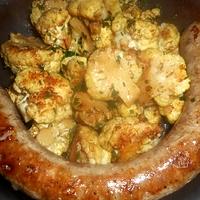 recette Saucisse bretonne chou fleurs sautés au curry