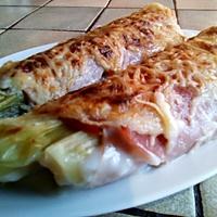 recette Rouleaux de poireaux au jambon