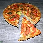 recette Pizza aux tomates, mozzarella et roquette