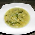 recette Crème de blancs de poireaux et sa garniture de légumes verts