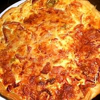 recette quiche aux poireaux,jambon et morbier