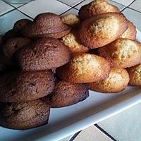 recette Madeleines noisettes et madeleines noisettes-chocolat