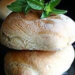 recette Petits pains italiens aux tomates séchées et basilic (Ciabatta)