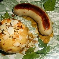 recette Boudin blanc truffé, pommes aux sirop d érable