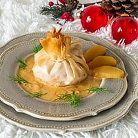 recette Aumonières de boudins blancs aux pommes