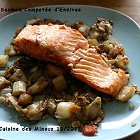 recette Pavé de Saumon Compotée d'Endive au Soja