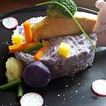 recette Saumon sur écrasé de vitelotte au mascarpone