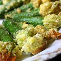 recette Tempura de fleurs de courgettes