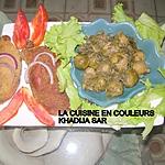 recette Cuisses de poulet panées/choux de BRUXELLES sautés