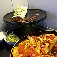 recette Fajitas mexicaines poulet et poivrons