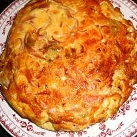 recette Frittata aux poireaux et jambon