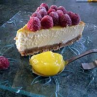 recette Cheesecake framboises-lemon curd (rapide)