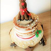 recette Gâteau "Naked-Cake"Rennes Rudolphe pour le spéctacle gouter de noel à l'ecole de mon fils!