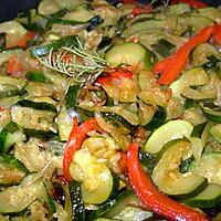 recette Poëlée en vert et rouge
