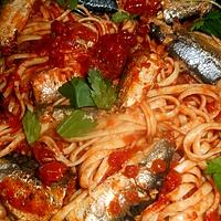 recette Linguines aux sardines a l huile d olive