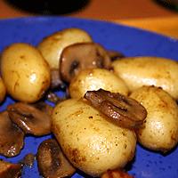 recette Poêlée de pommes-de-terre aux champignons