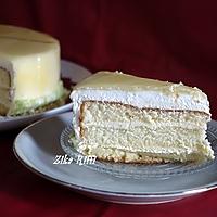 recette GÂTEAU D'ANNIVERSAIRE / GÉNOISE ET GLAÇAGE MIROIR AU CITRON