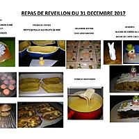 recette MENU DU REVEILLON