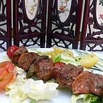 recette BROCHETTES DE BOEUF