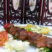 recette BROCHETTES DE BOEUF