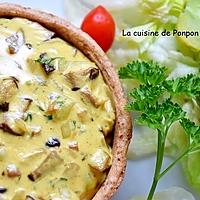 recette Quiche aux champignons et chorizo