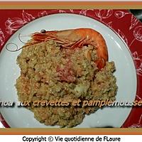 recette Quinoa aux crevettes et pamplemousse