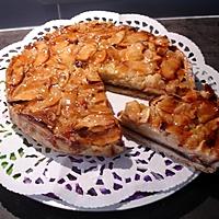 recette Petite cousine de la galette des rois ......     aux pommes  sur  base d'amandes et  chocolat au lait