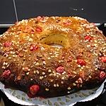 recette Couronne des rois et ces pralines aux amandes ...oranges & clémentines confites ...