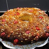 recette Couronne des rois et ces pralines aux amandes ...oranges & clémentines confites ...