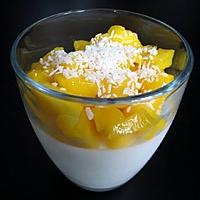 recette Panna cotta coco/mangue