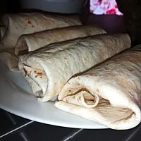 recette Wraps poulet oignons frits