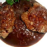 recette Pavé de rumsteack sauce beaujolaise