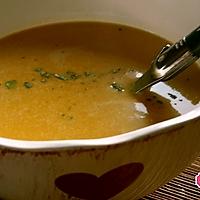 recette Soupe butternut, carottes, gingembre lait de coco et guaram massala
