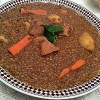 recette TAJINE DE LENTILLE AUX BOEUF