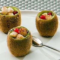 recette Kiwi aux pétoncles et aux groseilles