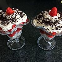 recette coupe fraises mascarpone/chantilly