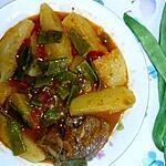 recette haricots mange tout aux jarrets de veau
