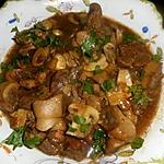 Recette de Rognon de boeuf au vin
