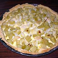 recette Tarte à la rhubarbe