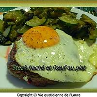 recette Steak haché et l'œuf au plat