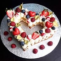 recette Number Cake - Coeur