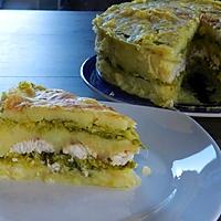 recette Gâteau de pomme de terre au chou vert et cabillaud