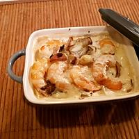 recette Cassolette de crevettes aux légumes et aux épices