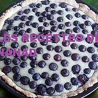 recette Tarte crème Philadelphia-amande et myrtilles