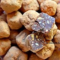 recette Truffe au chocolat et aux pépites d'abricot